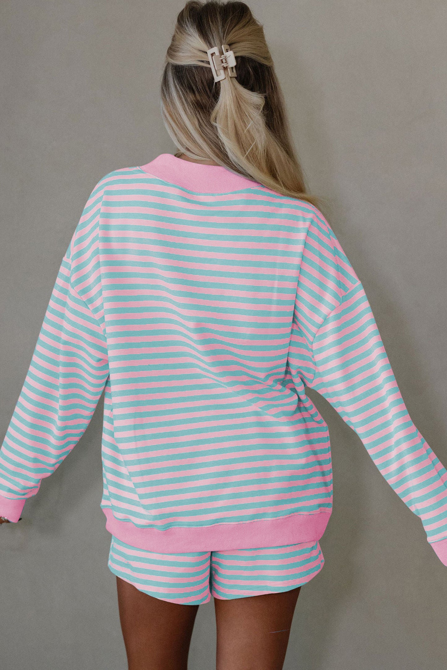 Yellow Striped 2pcs Set