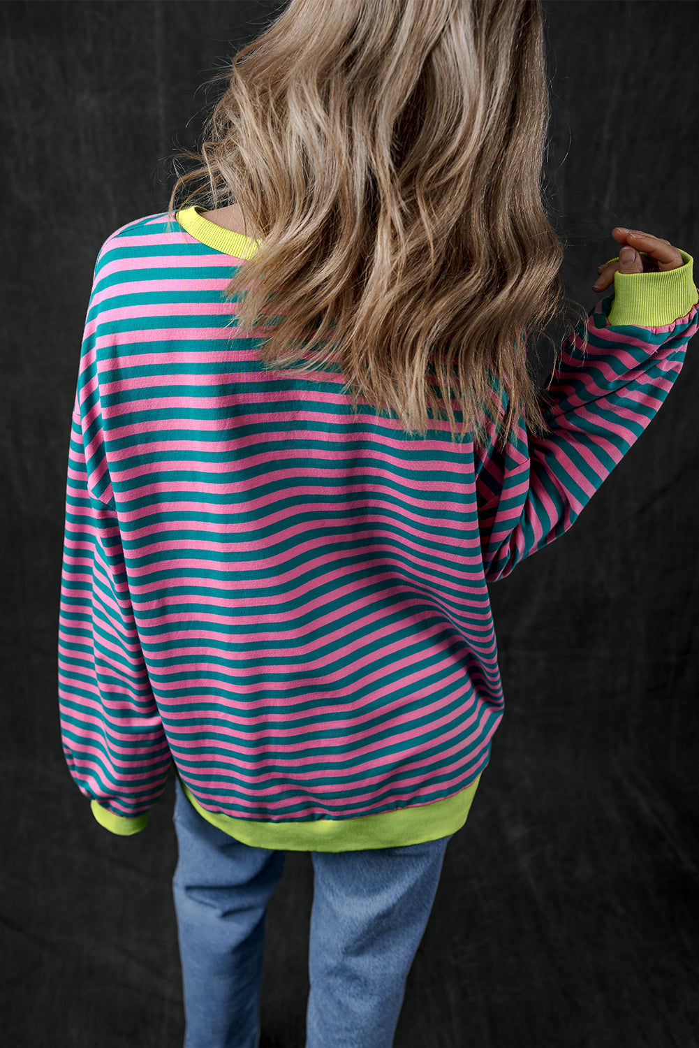 Black Stripe Sweatshirt