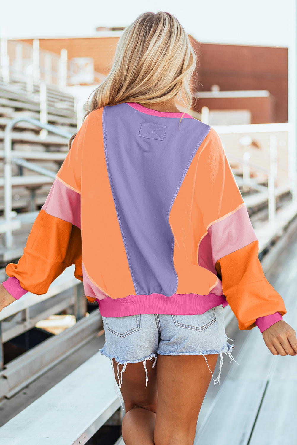 Colorblock Oversize Top