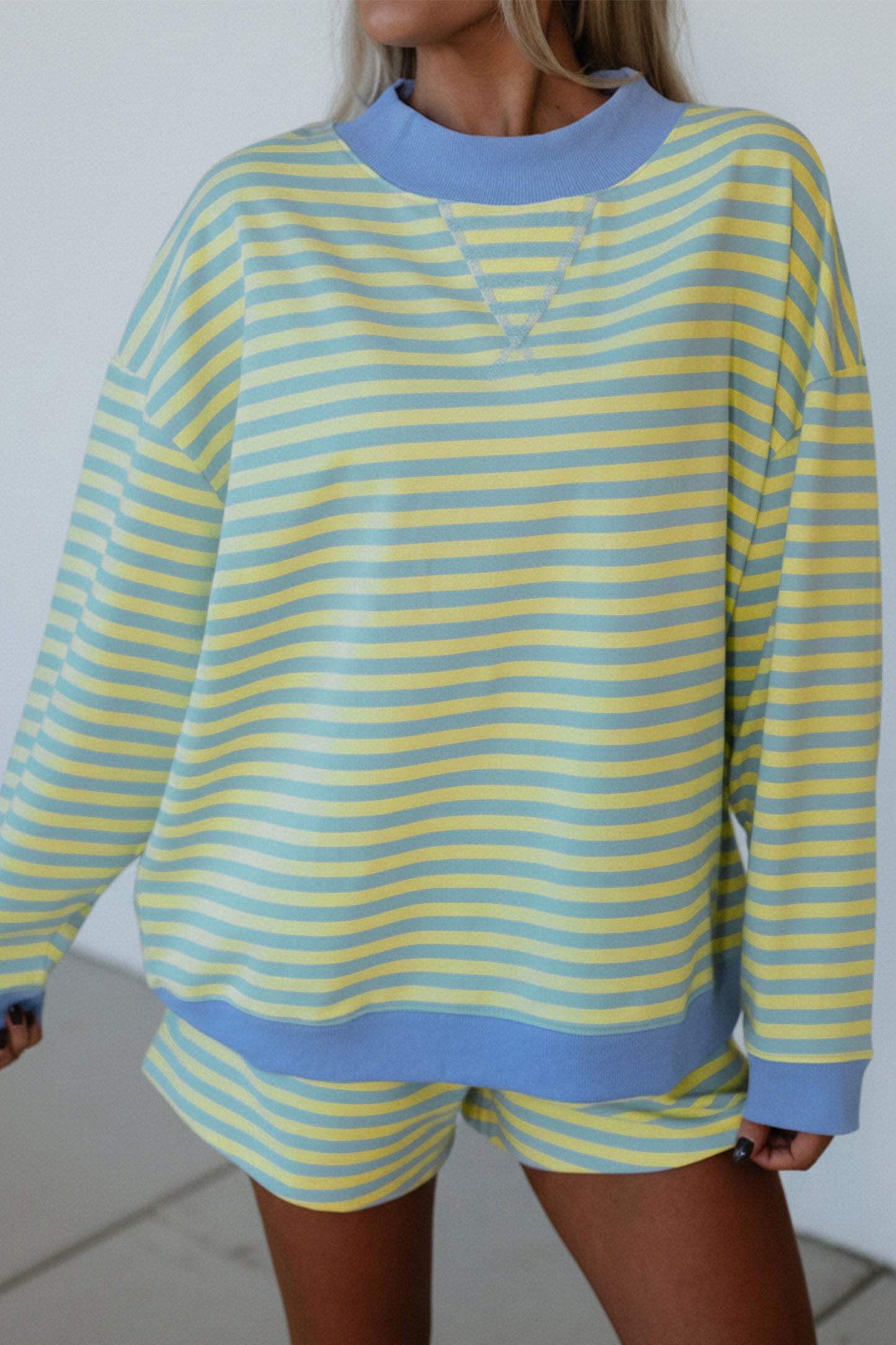 Yellow Striped 2pcs Set