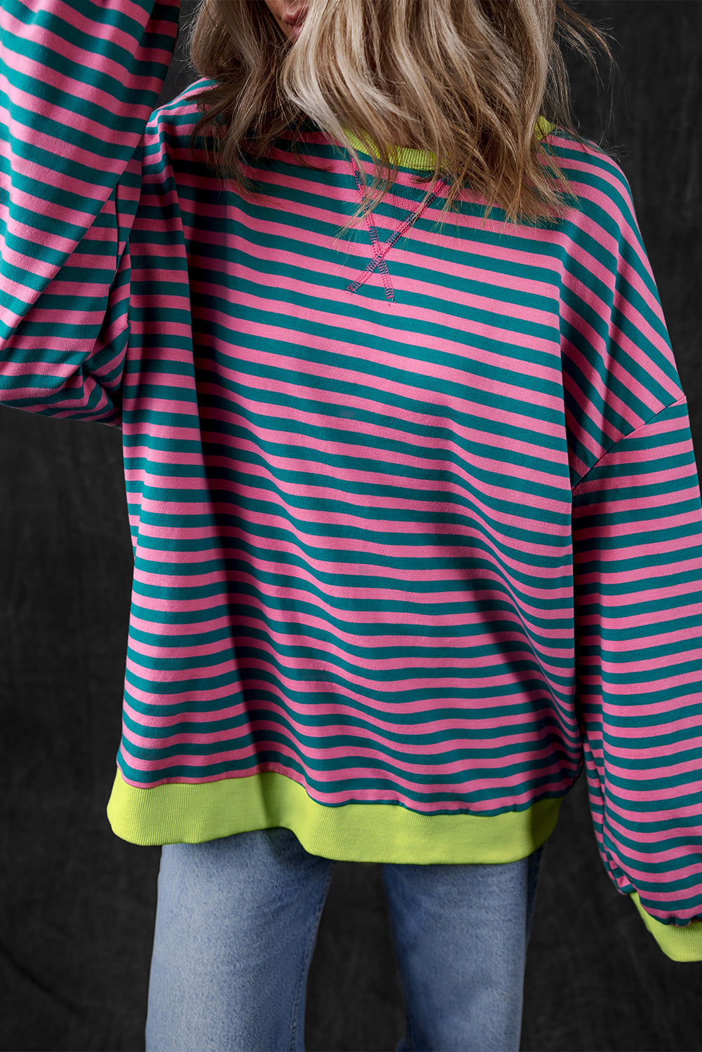 Black Stripe Sweatshirt