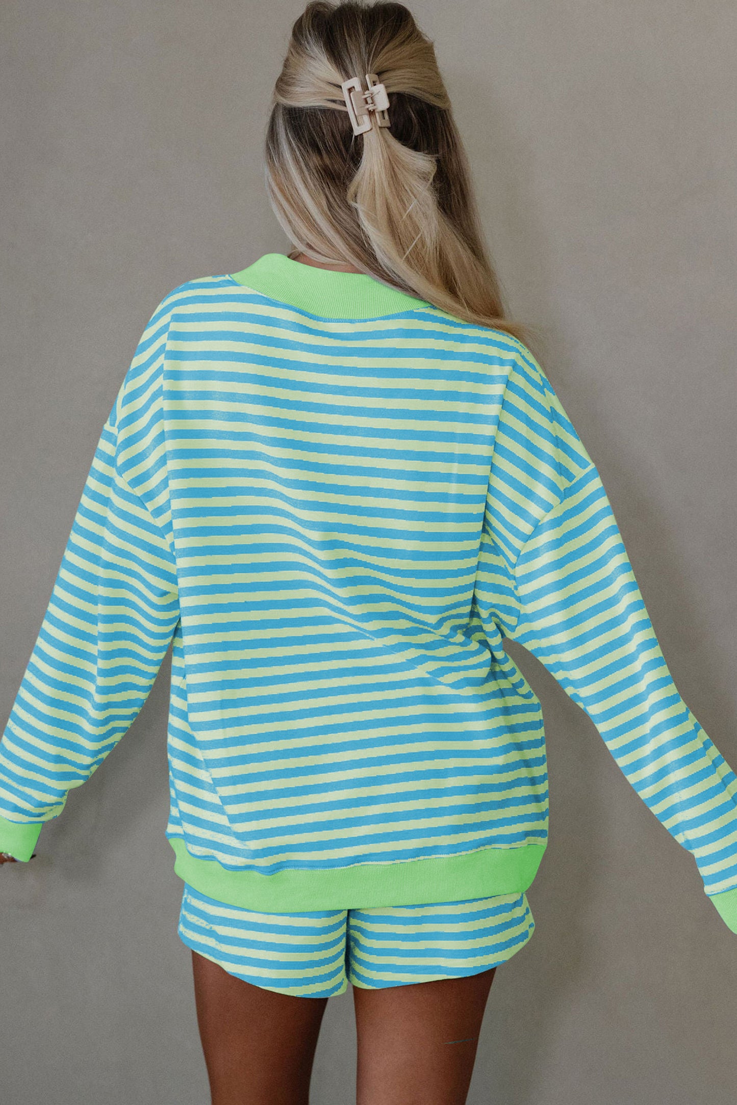 Yellow Striped 2pcs Set