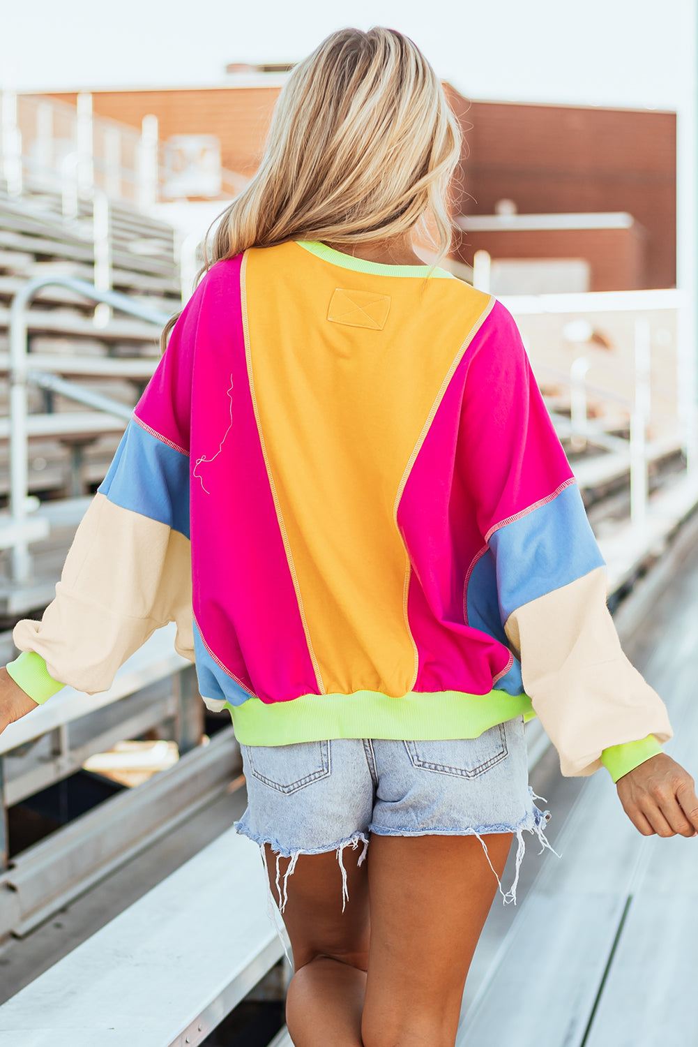 Colorblock Oversize Top