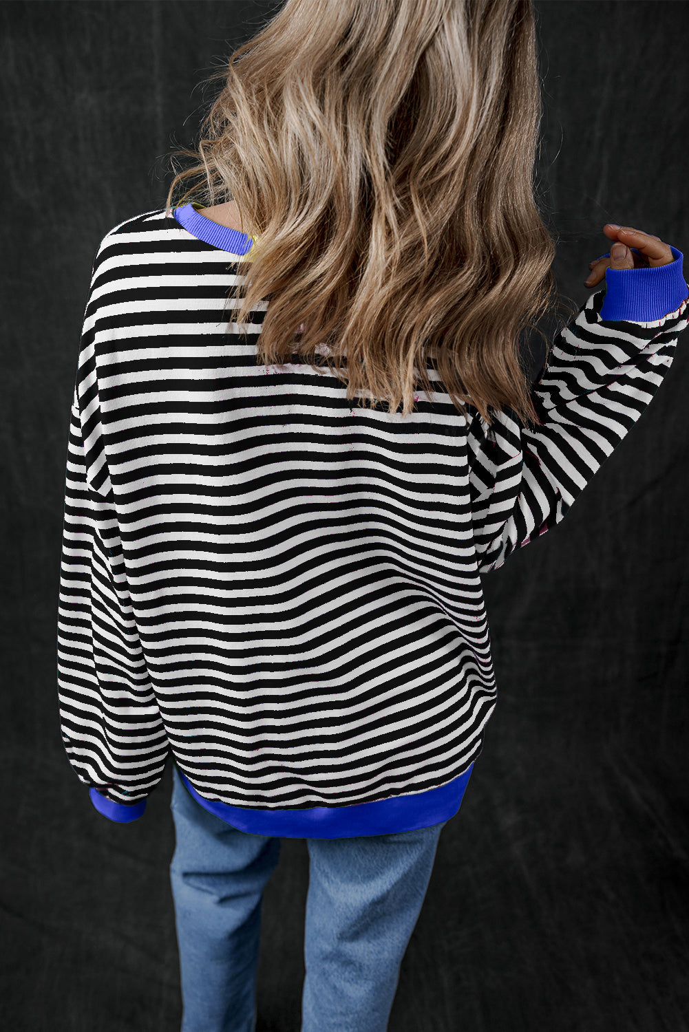 Black Stripe Sweatshirt